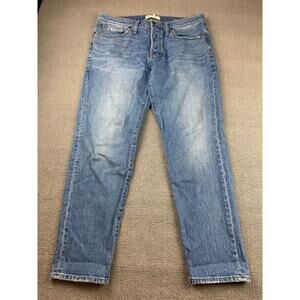 Madewell Mens W34 L32 Blue Denim Straight Leg Jeans